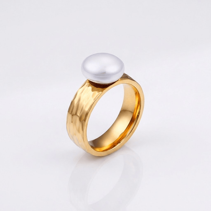 ANELLO VINTAGE IN PERLA D'ORO