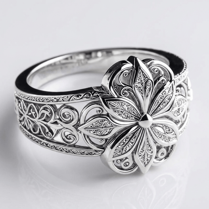ANELLO IN ZIRCONIA ARGENTO A FIORE