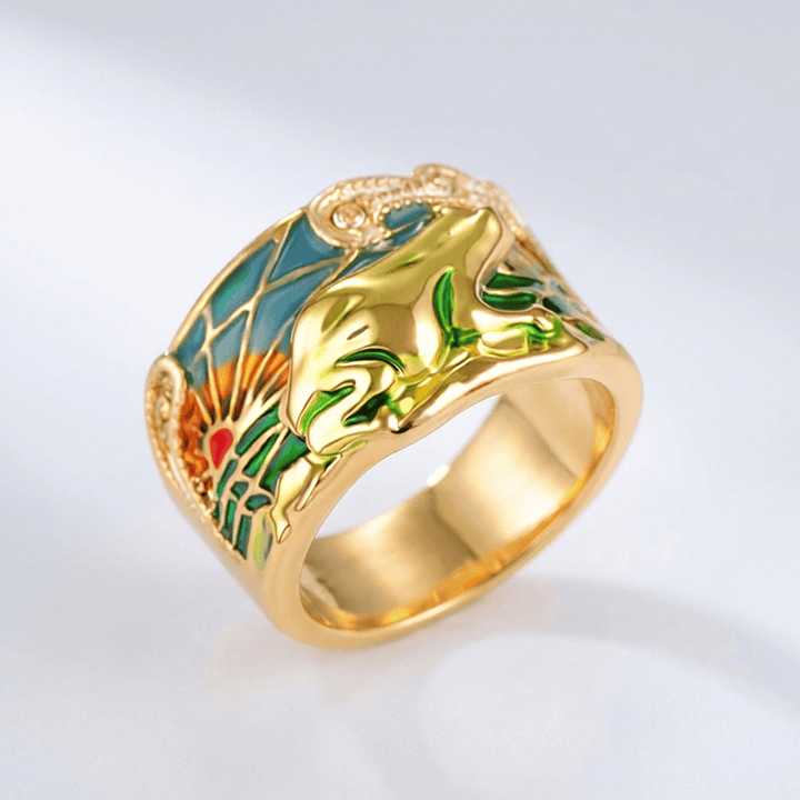 ANELLO ORNATO IN ORO ROSA ETERNO