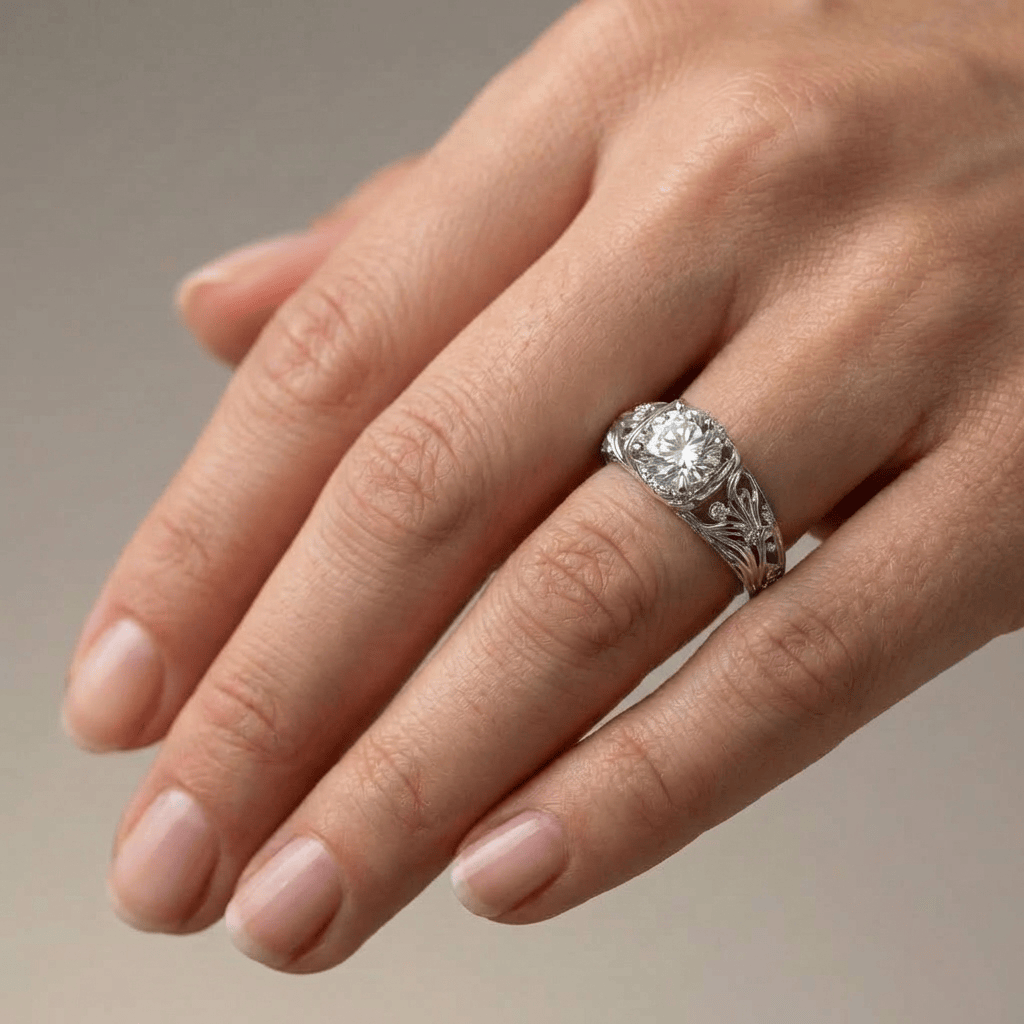 ANELLO ELEGANTE VINTAGE ARGENTO