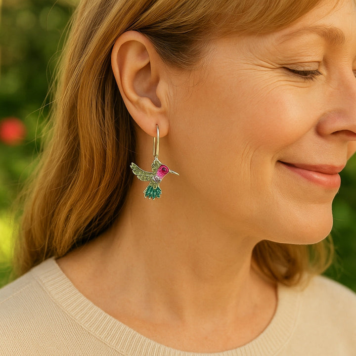 Orecchini Sparkle Colibrì Colorati