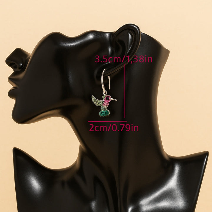 Orecchini Sparkle Colibrì Colorati