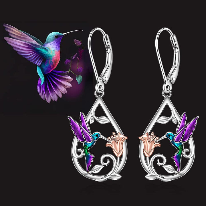 Bellissima Collana con Colibrì per Donne con Orecchini Bonus