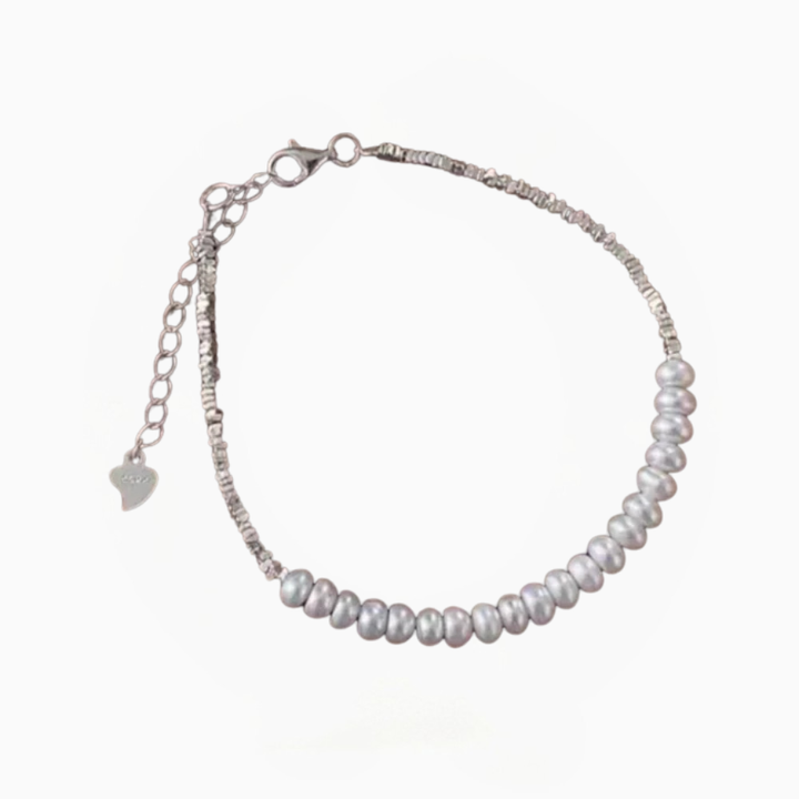 Bracciale piatto in perle | Madreperla