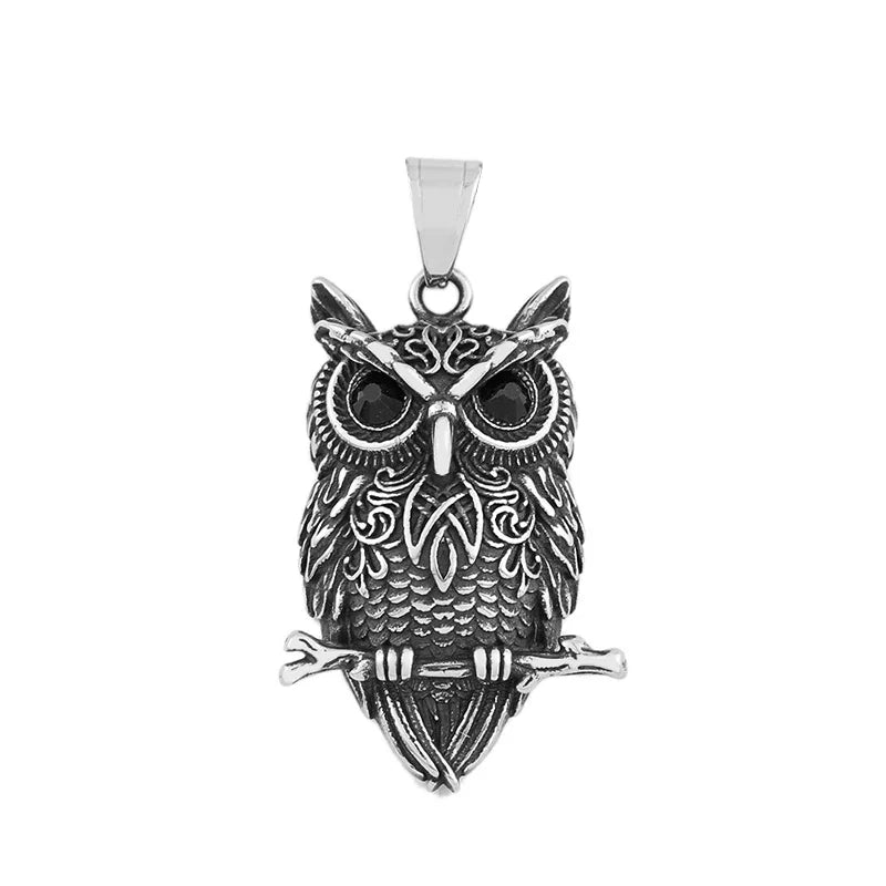 Collana con Pendente Gufo Vintage