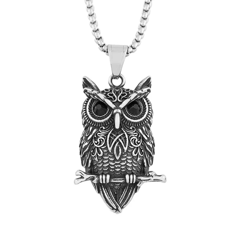 Collana con Pendente Gufo Vintage