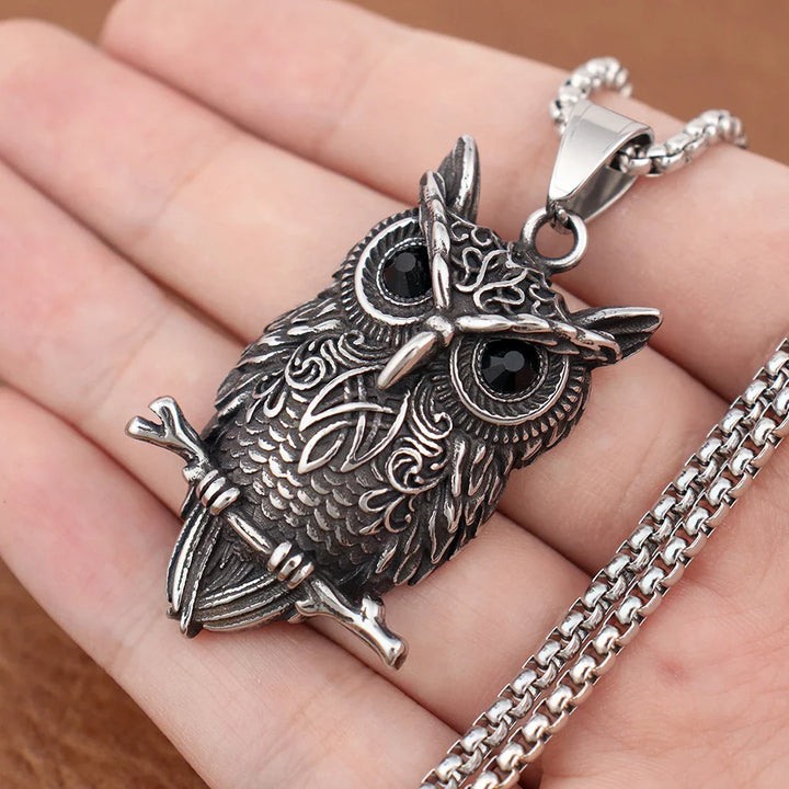 Collana con Pendente Gufo Vintage