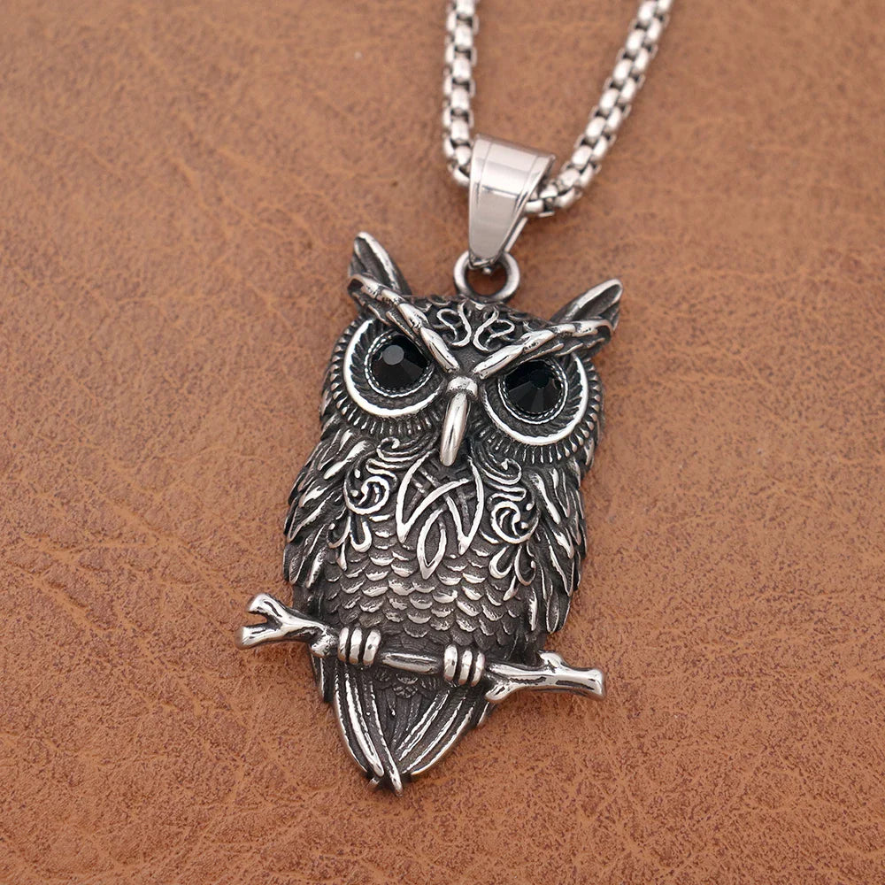 Collana con Pendente Gufo Vintage