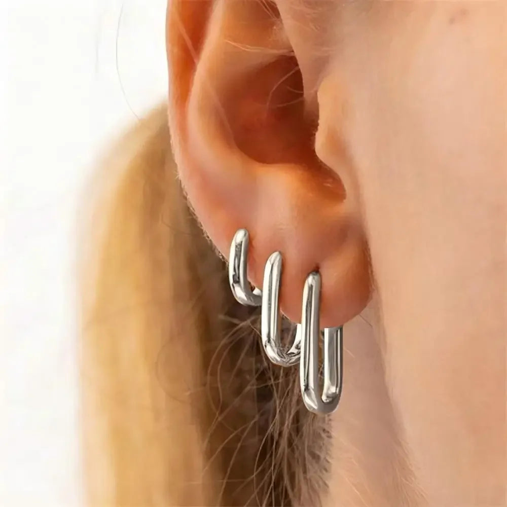 Mariasz | Gold Earrings Minimalist, Stainless Steel