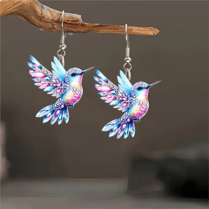 Orecchini Pendenti Colibrì