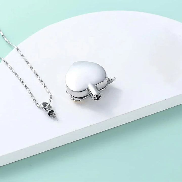 Collana Urna a Cuore di Colibrì