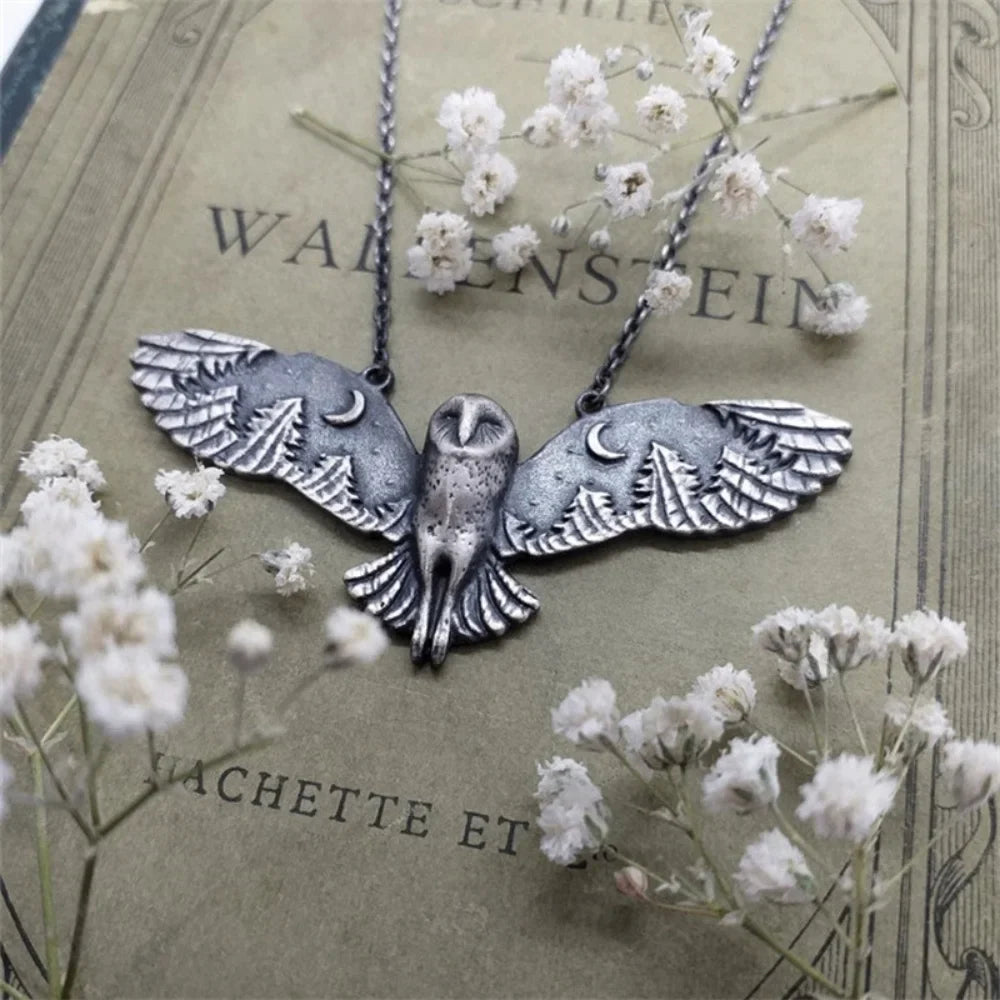 Collana Vintage Gufo Luna