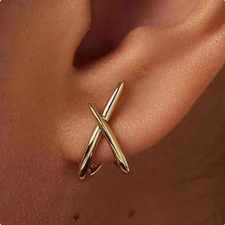 Cross Earrings for Women  Stainless Steel, Minimalist Design