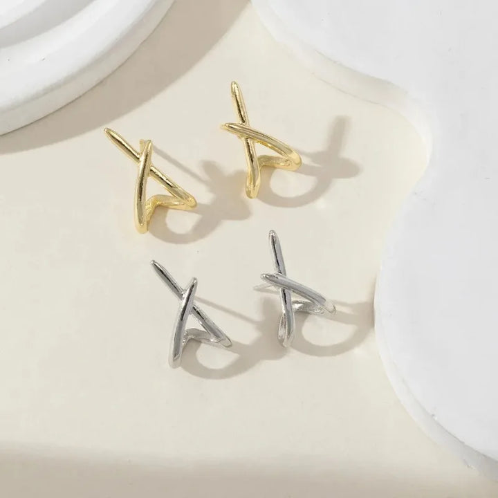 Cross Earrings for Women  Stainless Steel, Minimalist Design
