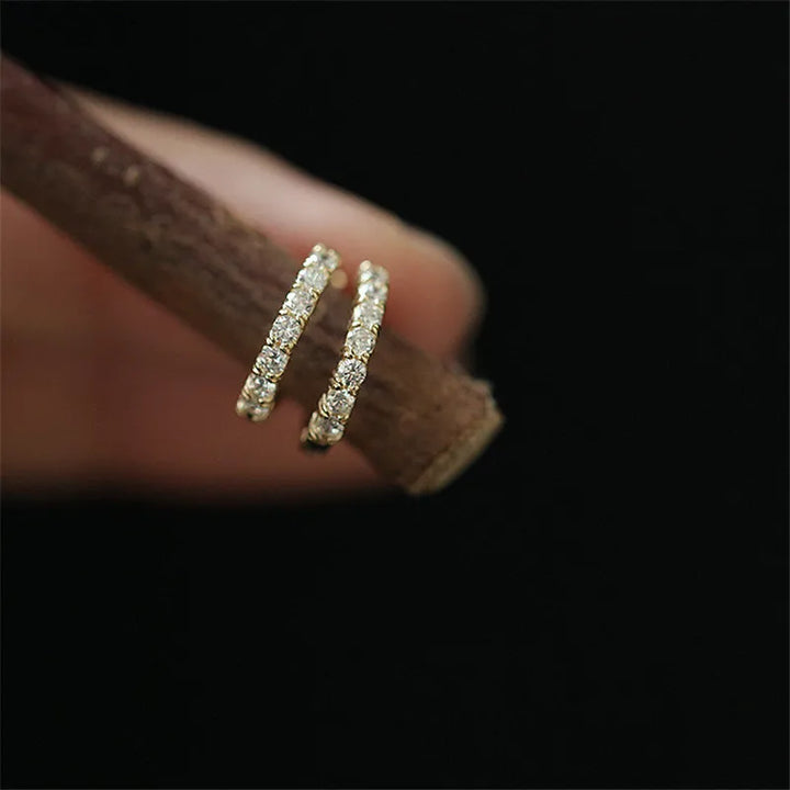 Crystal Earrings Gold Plated