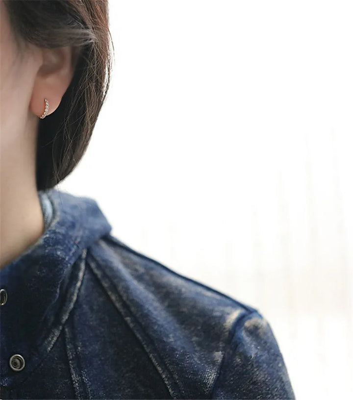 Crystal Earrings Gold Plated