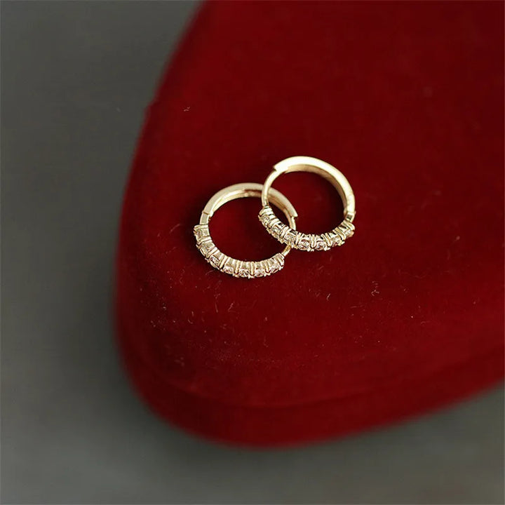 Crystal Earrings Gold Plated