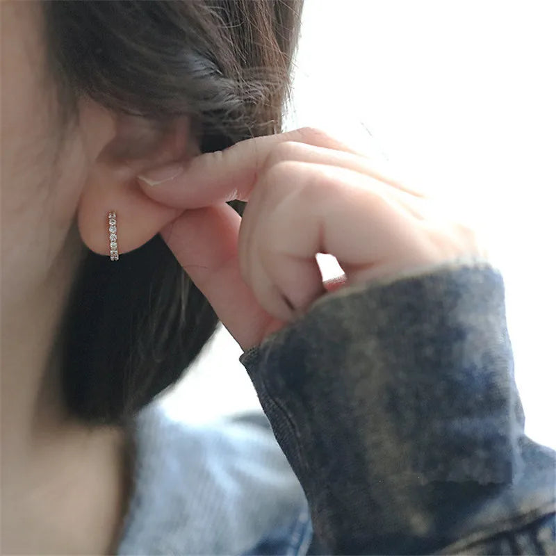 Crystal Earrings Gold Plated