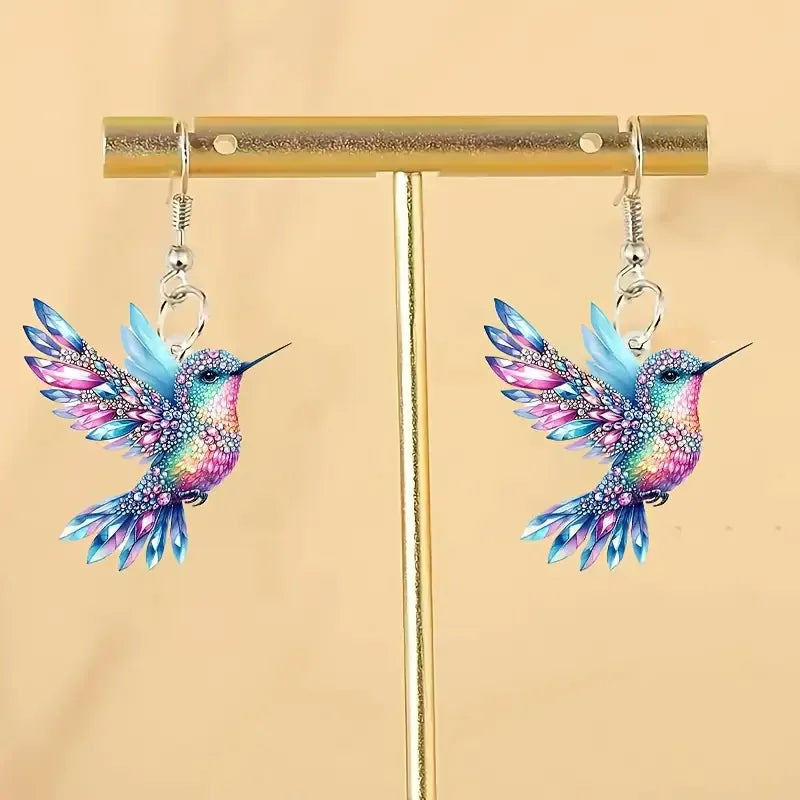 Orecchini Pendenti Colibrì