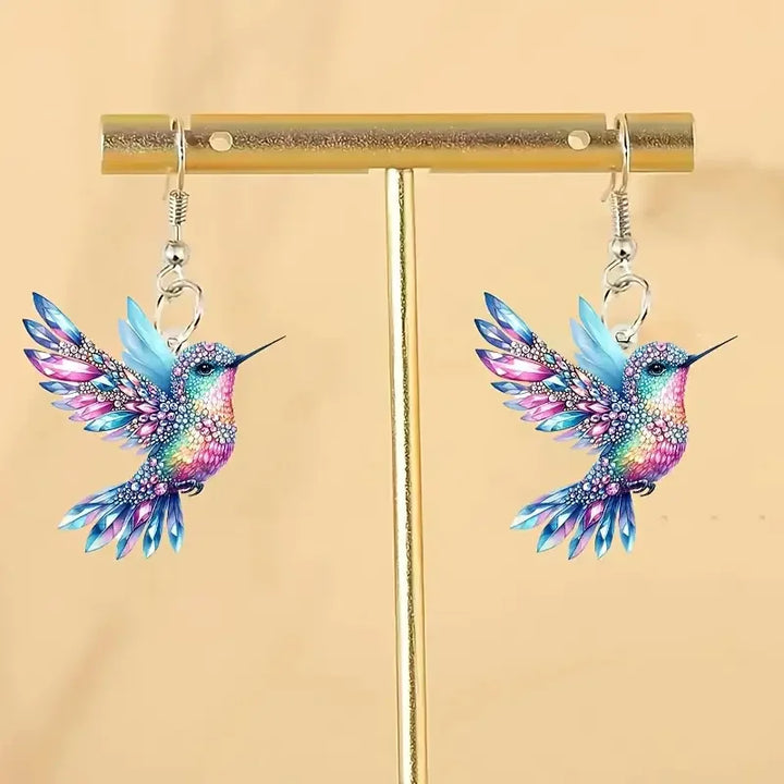 Orecchini Pendenti Colibrì