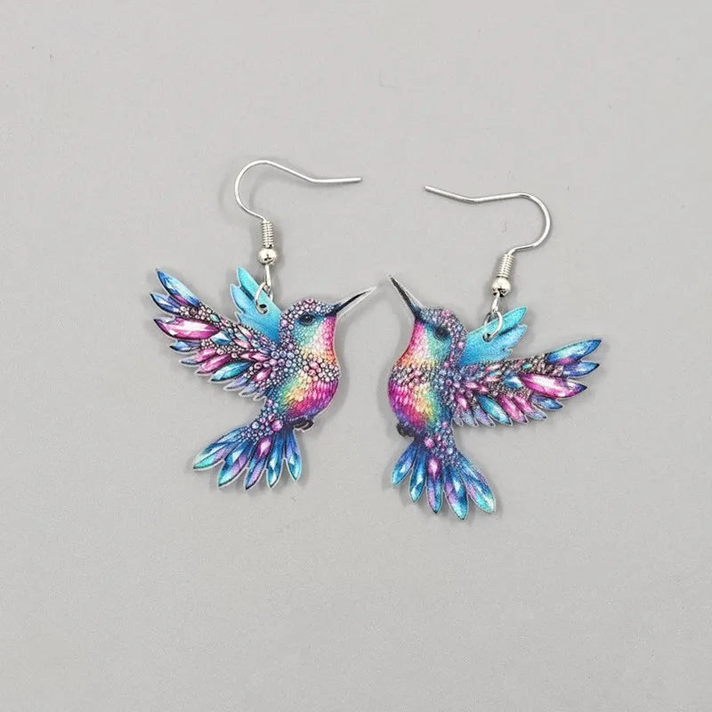 Orecchini Pendenti Colibrì