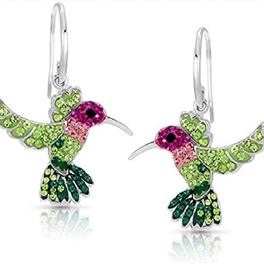 Orecchini Sparkle Colibrì Colorati