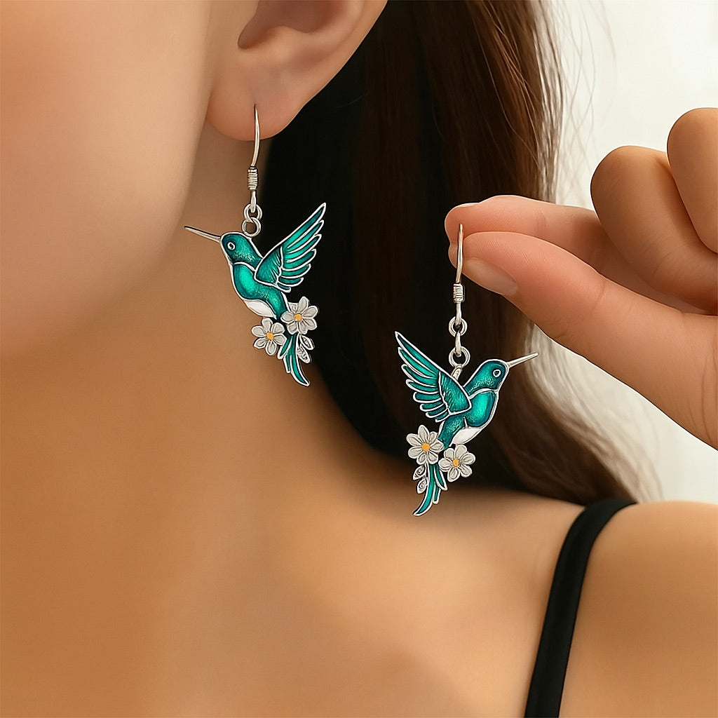 Bellissima Collana Colibrì con Orecchini Bonus – Offerta a Tempo Limitato