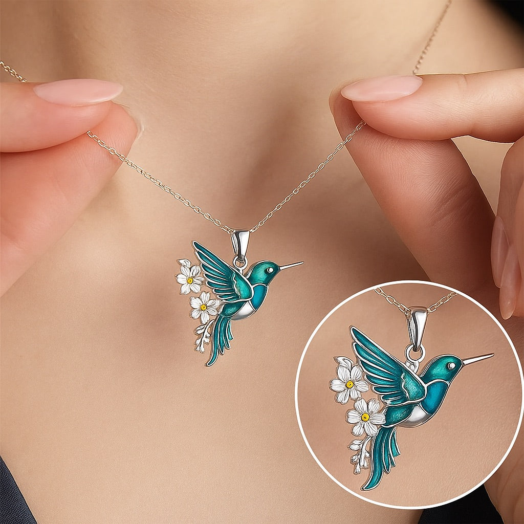 Bellissima Collana Colibrì con Orecchini Bonus – Offerta a Tempo Limitato