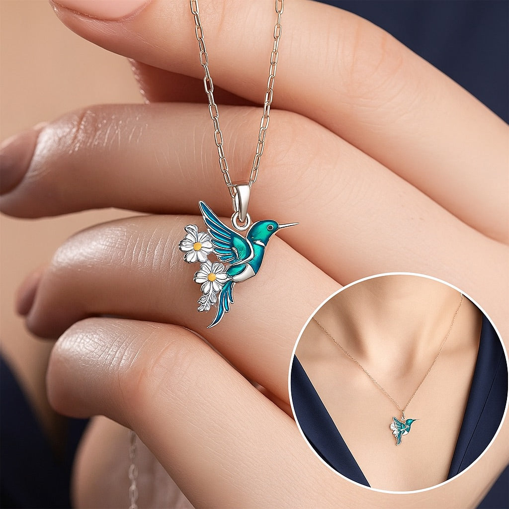 Bellissima Collana Colibrì con Orecchini Bonus – Offerta a Tempo Limitato