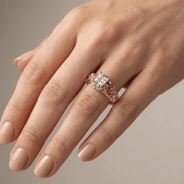 ANELLO VINTAGE ROSE & ZIRCONIO